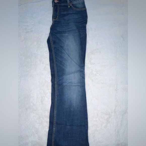 Blue boot cut wrangler jeans - Picture 1 of 5